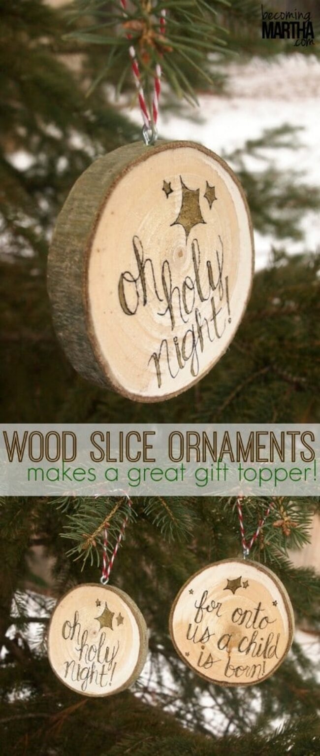 Woodland Slices Winter Memories Craft