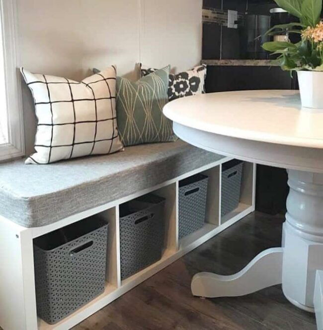 Soft Gray Curves Meet White Circle