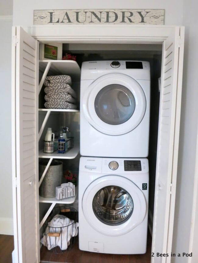 Compact Laundry Sanctuary White Efficiency