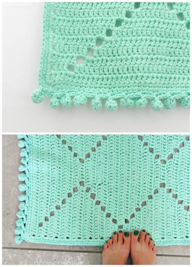 Soft Aqua Cloud Comfort Rug