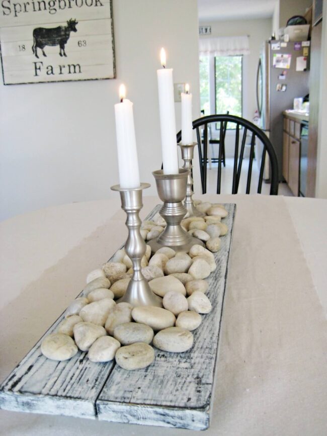 Rustic Stones Dining Centerpiece Magic