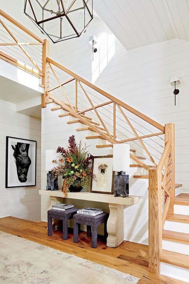 Dove White Wooden Staircase Ascent