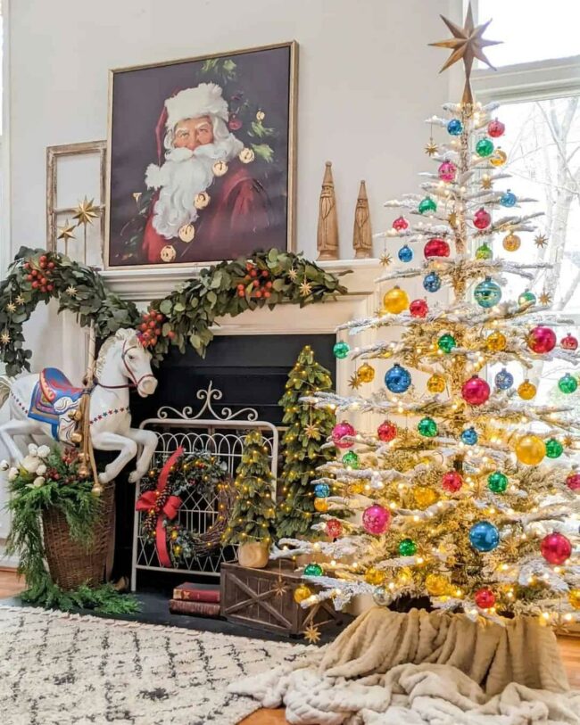 Golden Star White Christmas Magic