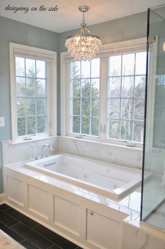 Marble Sanctuary White Minimalist Bathing