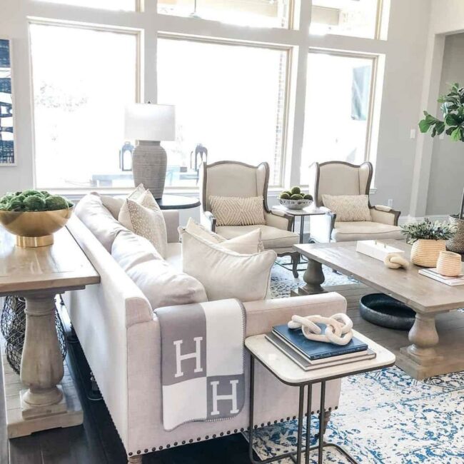 Soft White Sanctuary with Beige Embrace