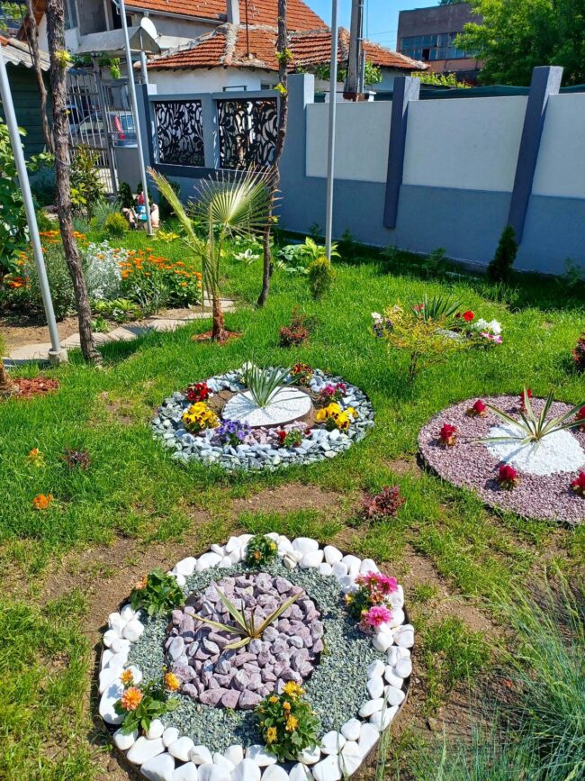 Circular Stone Sanctuary Garden Flows