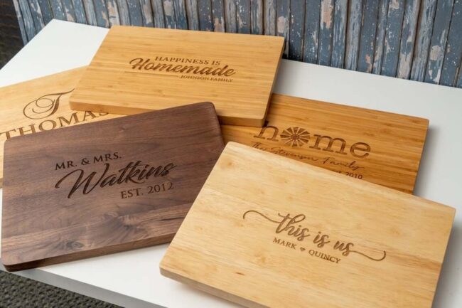 Rustic Monogrammed Wooden Boards
