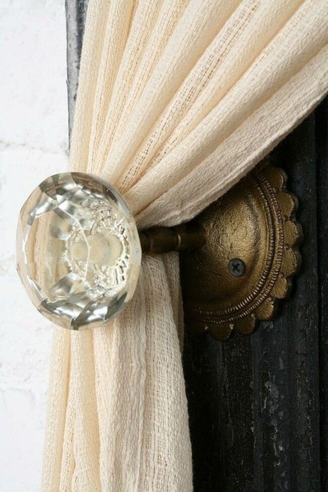 Vintage Doorknobs Drape Magic