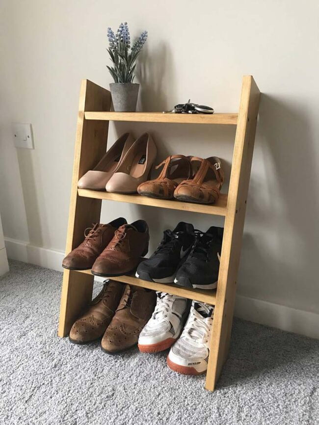 Wooden Ladder Shoe Sanctuary Unveiled