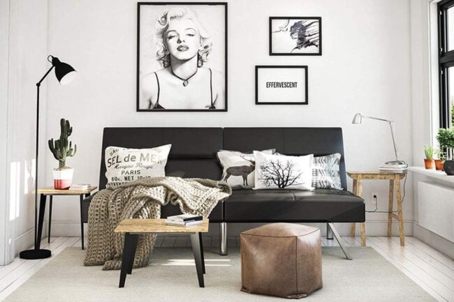 Sleek Metal Frame Futon Innovation