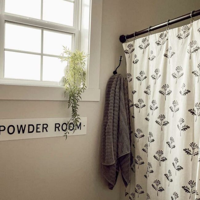 Botanical Black White Farmhouse Sanctuary