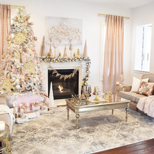 Rose Gold Sparkle Christmas Magic