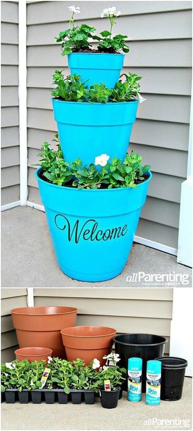 Towering Floral Welcome Post