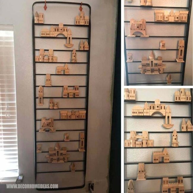 Nostalgic Wooden Blocks Ladder Gallery