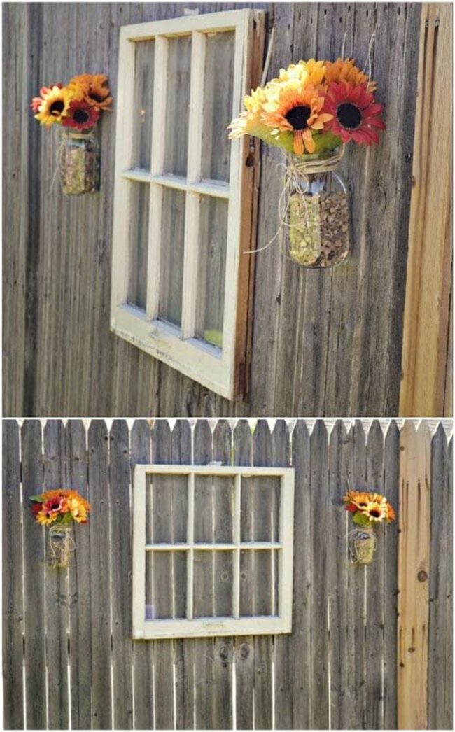 Whimsical Window Frames Vintage Garden