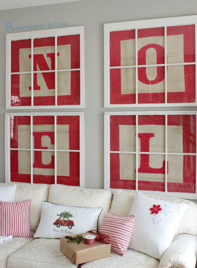 Festive Alphabet Blocks Wall Splash