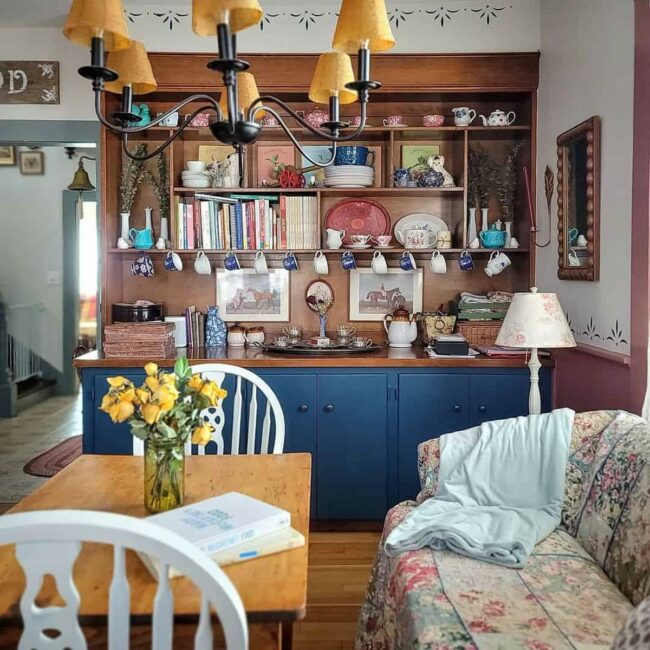 Blue Cabinets Nostalgia Kitchen Sanctuary