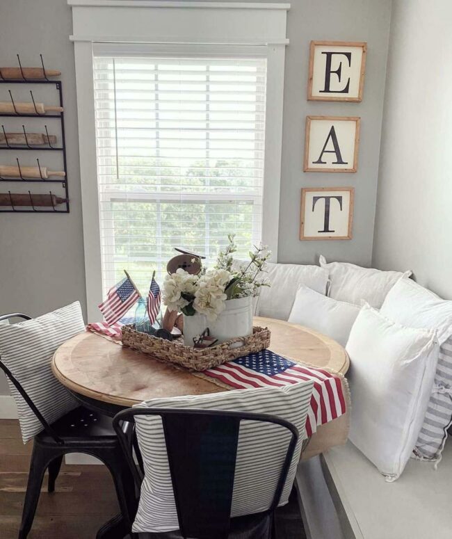 Sunlit Maple Table Black Accents