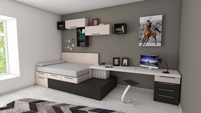 Multifunctional Wooden Storage Bed Haven