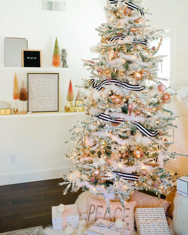 Rose Gold Sparkle Meets Christmas Magic