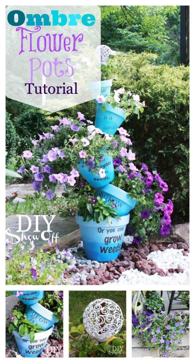 Cascading Color Tower of Blooms