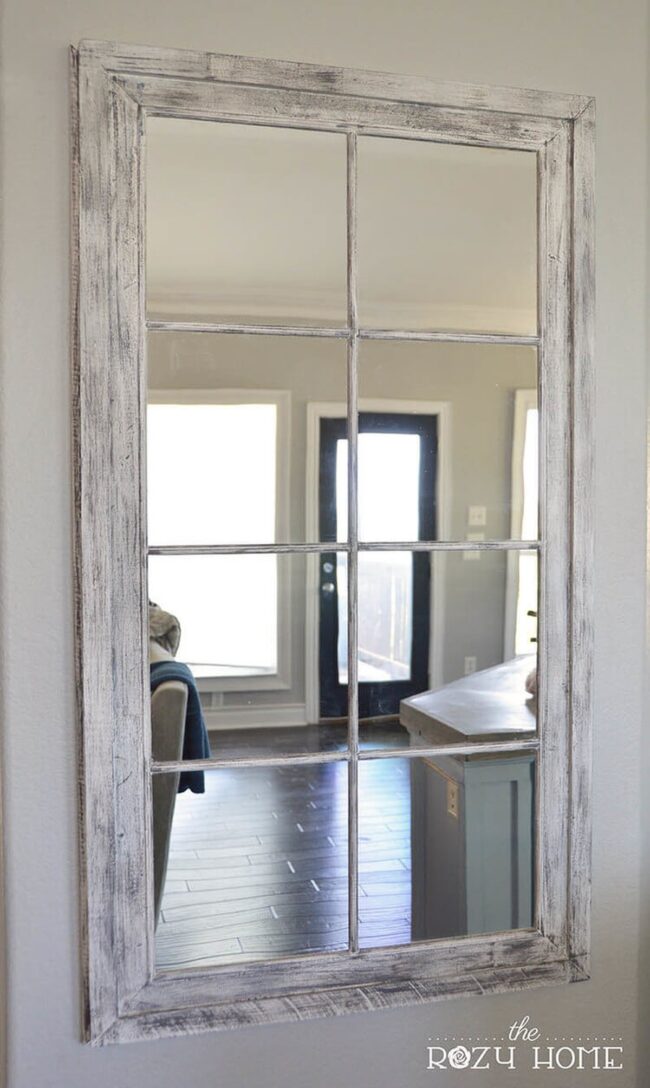 Weathered Window Reflects Rustic Charm