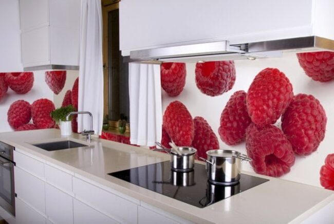 Raspberry Red Glass Kitchen Magic