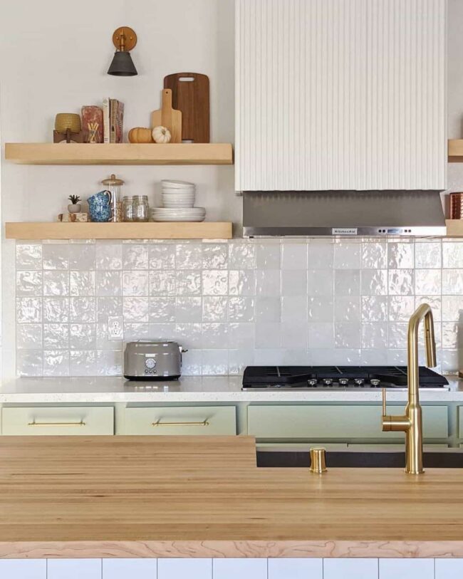 Brass Accents Illuminate Wooden Sanctuary