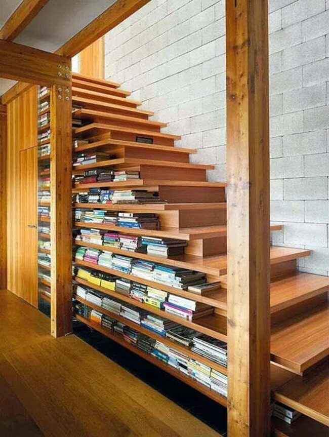 Literary Stair Gallery in Blue