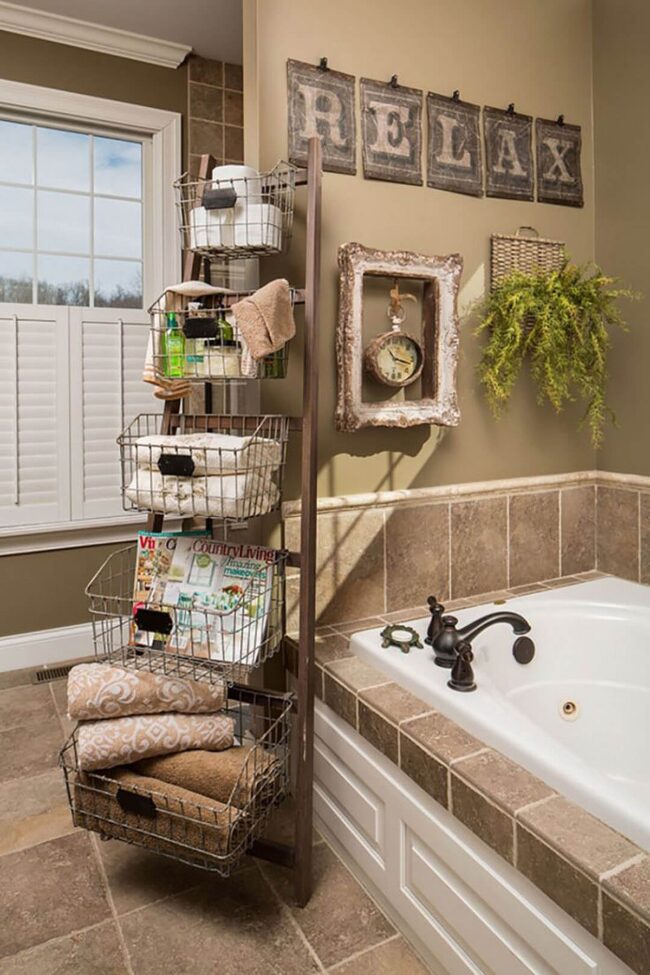 Vintage Newsstand Towel Display