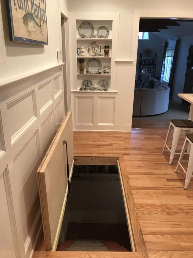 Hidden Steps Kitchen Storage Solution