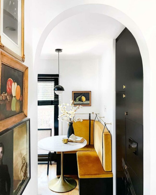 Black Yellow Velvet Breakfast Sanctuary