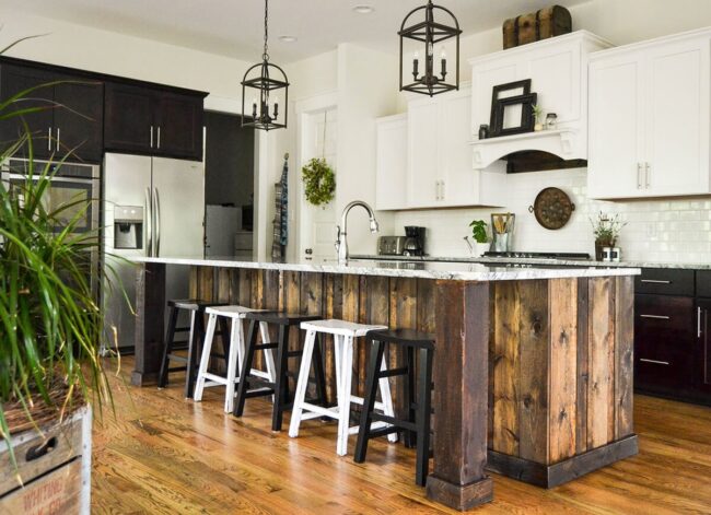 Pacific Northwest Rustic Wood Kitchen