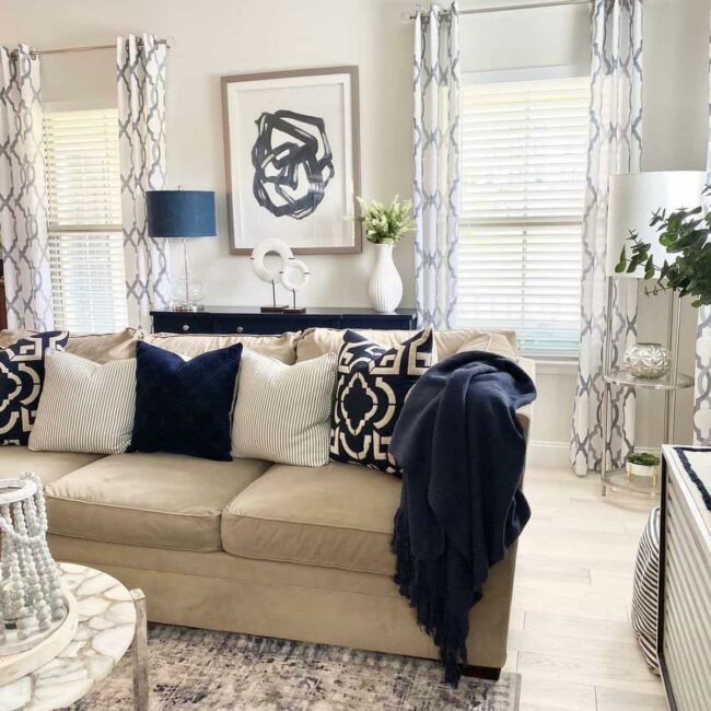 Neutral Canvas Meets Organic Layers