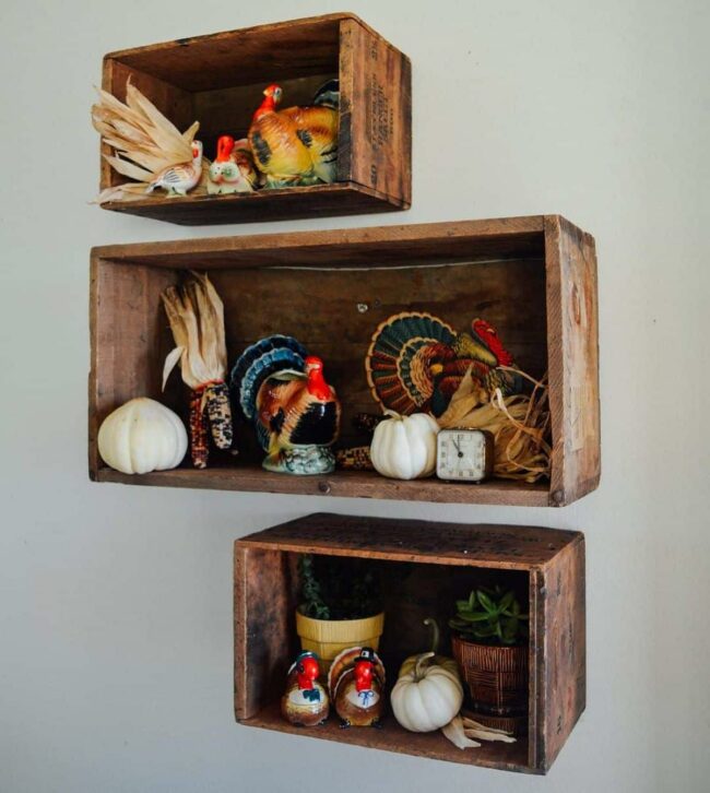 Crimson Corn Vintage Farmhouse Display