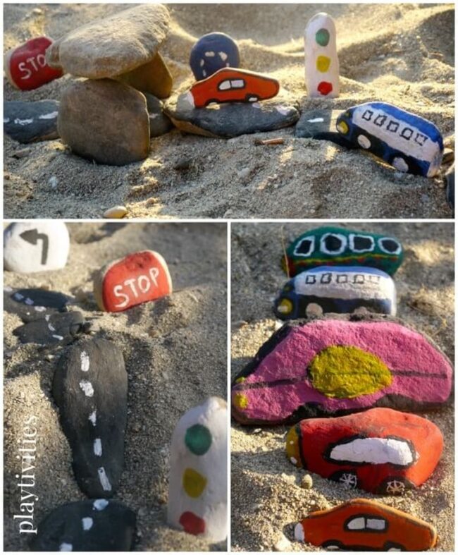Colorful Rock Characters Drive Imagination