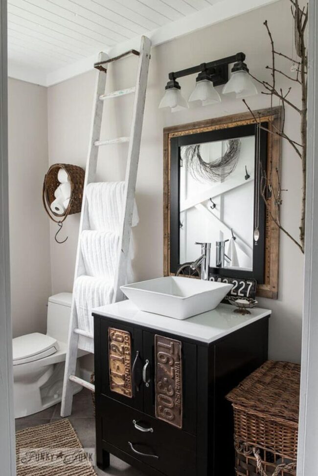 Rustic Thrifty Bathroom Revival