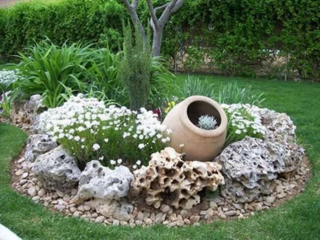 Sculptural Stone Garden Symphony