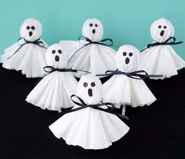 Ghostly Lollipops Halloween Craft Magic