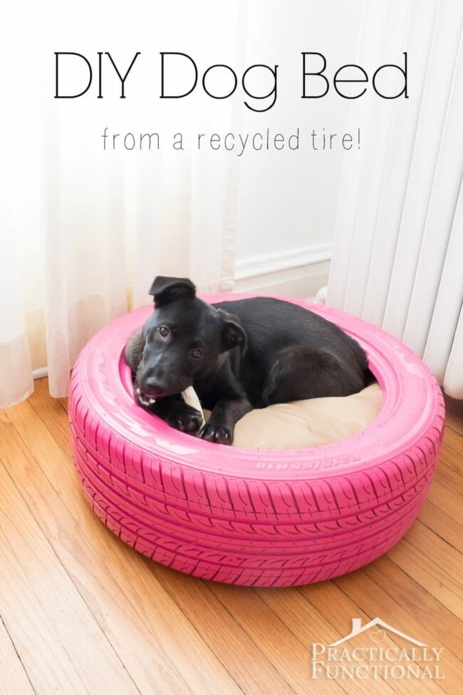 Midnight Blue Recycled Tire Bed