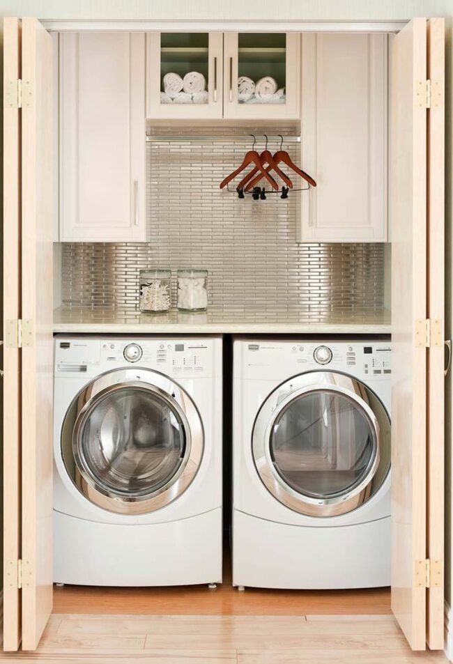 Steel Shine Transforms Laundry Sanctuary