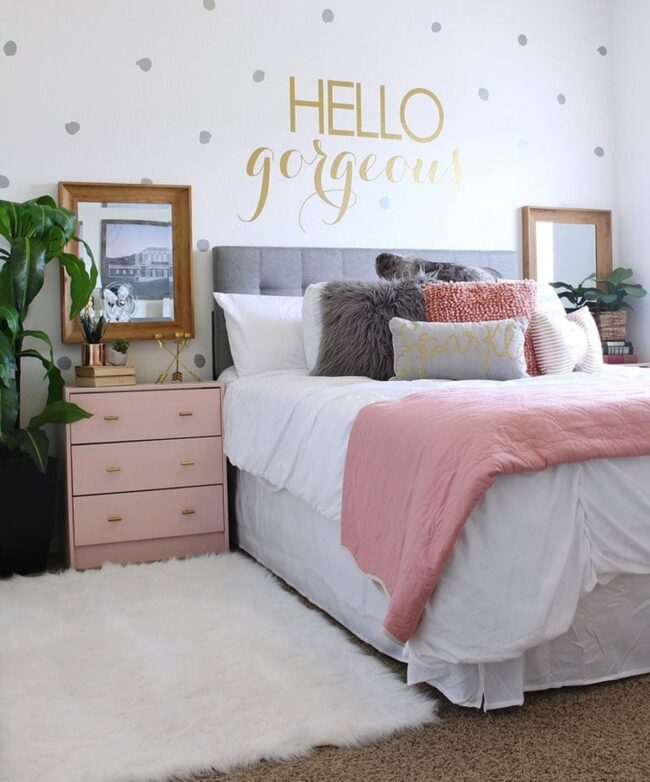 Gold Sparkle Pink Grey Sanctuary