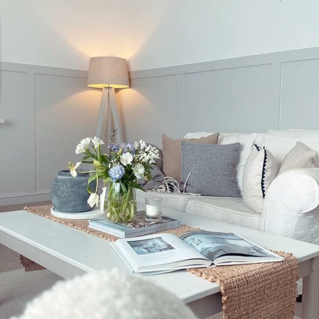 Gray Walls Dancing with Shadows