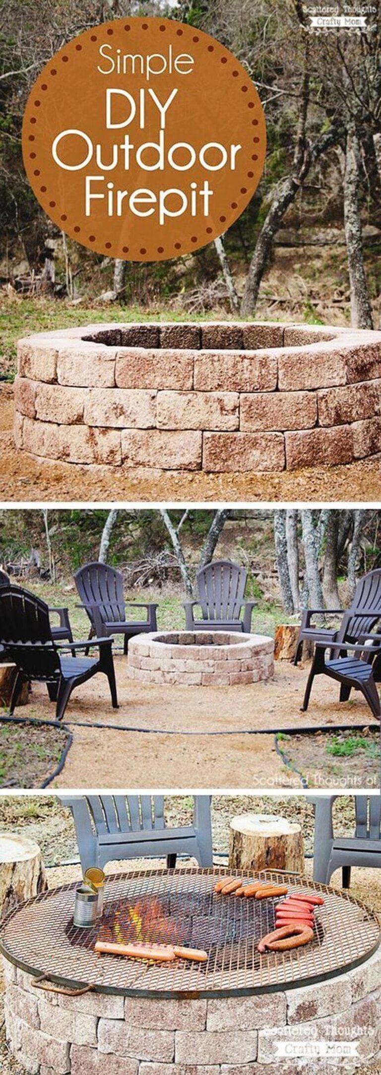 27 Breathtaking DIY Fire Pit Ideas for Magical Backyar - Archeworks