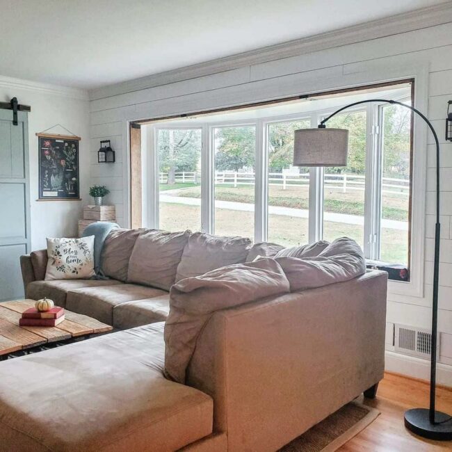 Blue Shiplap Sliding Door Haven