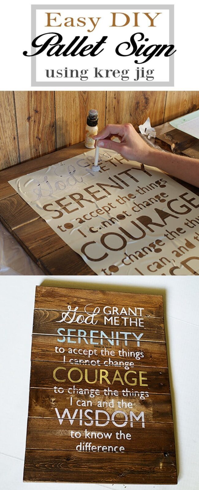 Rustic Wooden Lettering Sign