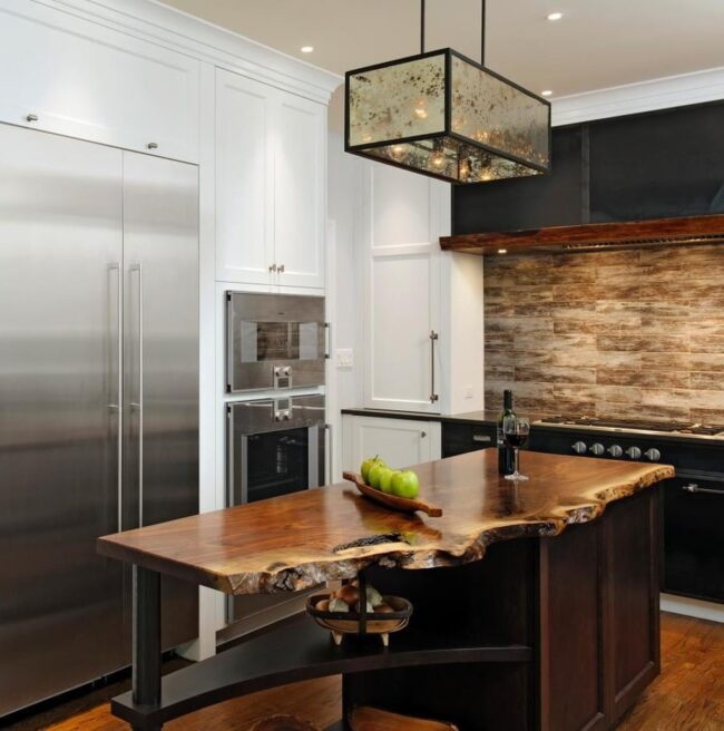 Rustic Reclaimed Wood Countertops