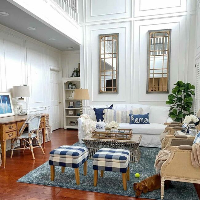 Blue Symmetry Mirrors Living Harmony