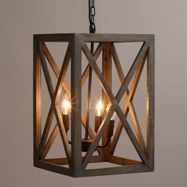 Rustic Industrial Metal Lantern Lighting