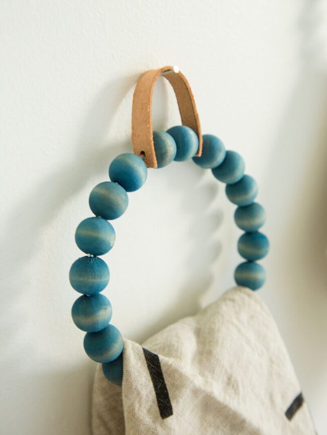 Rustic Wooden Beads Ring Holder
